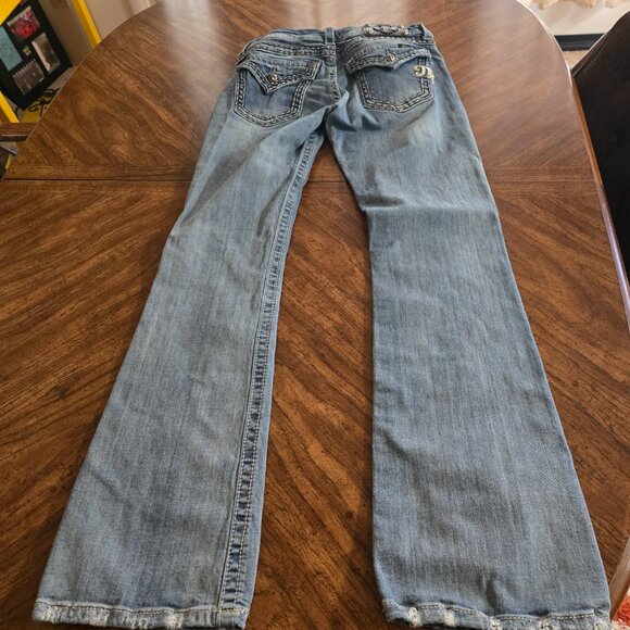 Miss Me Distressed Jeans Women's SZ 29 Boot Cut Inseam 33 - Picture 10 of 16